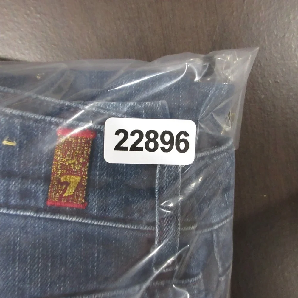 7 For All Mankind Jeans Mens 40x30 Blue The Straight Foolproof Denim Pants Faded